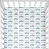 Sugar + Maple Personalized Crib Sheet | Truck Blue - cutbabycare.com | baby boutique & care hub* Clearance