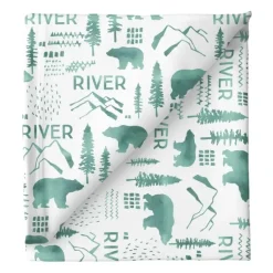 Sugar + Maple Personalized Stretchy Blanket | Woodland Green - cutbabycare.com | baby boutique & care hub* Shop