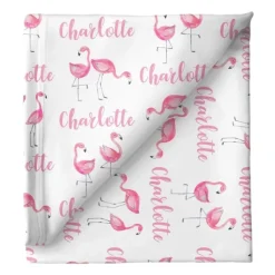 Sugar + Maple Personalized Stretchy Blanket | Flamingo - cutbabycare.com | baby boutique & care hub* Outlet