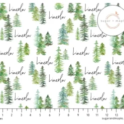 Sugar + Maple Personalized Plush Minky Fleece Personalized Blanket | Pine Tree - cutbabycare.com | baby boutique & care hub* Store