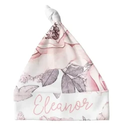 Sugar + Maple Personalized Knotted Baby Hat | Wallpaper Floral - cutbabycare.com | baby boutique & care hub* New