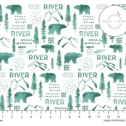 Sugar + Maple Personalized Plush Minky Fleece Personalized Blanket | Woodland Green - cutbabycare.com | baby boutique & care hub* Online