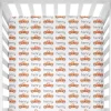 Sugar + Maple Personalized Crib Sheet | Truck Orange - cutbabycare.com | baby boutique & care hub* Cheap