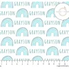 Sugar + Maple Personalized Plush Minky Fleece Personalized Blanket | Rainbow Blue - cutbabycare.com | baby boutique & care hub* Best Sale