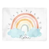 Sugar + Maple Personalized Colorful Rainbow Arch Milestone Blanket - cutbabycare.com | baby boutique & care hub* New