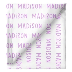 Sugar + Maple Personalized Stretchy Blanket | Repeating Name - cutbabycare.com | baby boutique & care hub* Hot