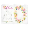 Sugar + Maple Personalized Garden Floral Milestone Blanket - cutbabycare.com | baby boutique & care hub* Store