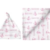 Sugar + Maple Personalized Small Blanket & Hat Set | Anchor Pink - cutbabycare.com | baby boutique & care hub* Shop