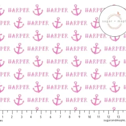 Sugar + Maple Personalized Plush Minky Fleece Personalized Blanket | Anchor Pink - cutbabycare.com | baby boutique & care hub* Best