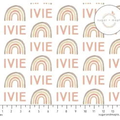 Sugar + Maple Personalized Plush Minky Fleece Personalized Blanket | Rainbow Neutral - cutbabycare.com | baby boutique & care hub* New