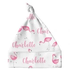 Shop All|Sugar + Maple Personalized Knotted Baby Hat | Flamingo - cutbabycare.com | baby boutique & care hub