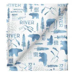 Sugar + Maple Personalized Stretchy Blanket | Woodland Blue - cutbabycare.com | baby boutique & care hub* Discount