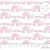 Sugar + Maple Personalized Plush Minky Fleece Personalized Blanket | Rainbow Pink - cutbabycare.com | baby boutique & care hub* Sale