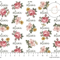 Sugar + Maple Personalized Plush Minky Fleece Personalized Blanket | Retro Rose - cutbabycare.com | baby boutique & care hub* Fashion