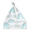 Sugar + Maple Personalized Knotted Baby Hat | Rainbow Blue - cutbabycare.com | baby boutique & care hub* Outlet