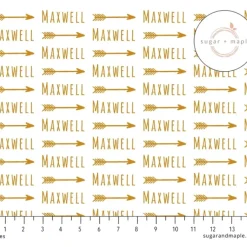 Sugar + Maple Personalized Plush Minky Fleece Personalized Blanket | Arrow - cutbabycare.com | baby boutique & care hub* New