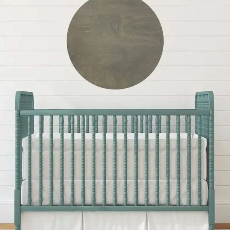 Sugar + Maple Round Base Personalized Wood Name Sign | Weathered Grey - cutbabycare.com | baby boutique & care hub* Clearance