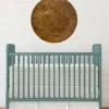 Sugar + Maple Round Base Personalized Wood Name Sign | English Chestnut - cutbabycare.com | baby boutique & care hub* Shop