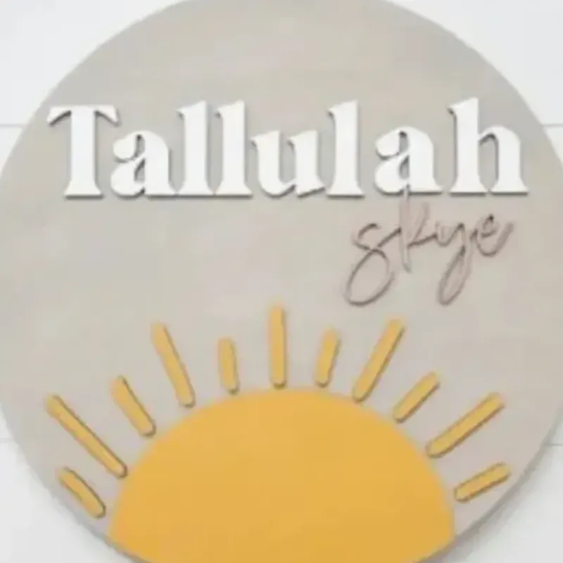 Sugar + Maple Round Personalized Wood Name Sign | Sunshine - cutbabycare.com | baby boutique & care hub* Cheap