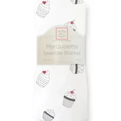 Swaddle Designs - Black & White Cupcakes Marquisette Swaddle Blanket - cutbabycare.com | baby boutique & care hub* Cheap