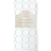 Swaddle Designs - Pastel Blue Mod Circles Marquisette Swaddle Blanket - cutbabycare.com | baby boutique & care hub* New