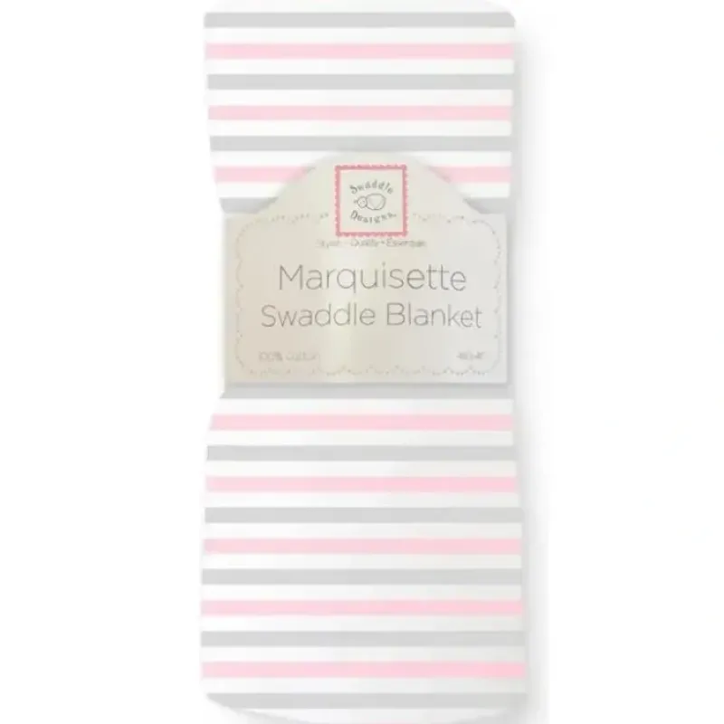 Swaddle Designs - Pastel Pink Stripes Marquisette Swaddle Blanket - cutbabycare.com | baby boutique & care hub* Discount