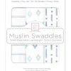Swaddle Designs - 3Pk Muslin Swaddle Blankets, Indigo Denim - cutbabycare.com | baby boutique & care hub* Shop