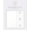 Swaddle Designs - 2Pk Swaddleduo, Pastel Pink Polka Dots + Hearts - cutbabycare.com | baby boutique & care hub* Shop