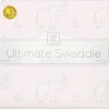 Swaddle Designs - Ultimate Swaddle Blanket, Sterling Deco Elephants, Pink - cutbabycare.com | baby boutique & care hub* Hot