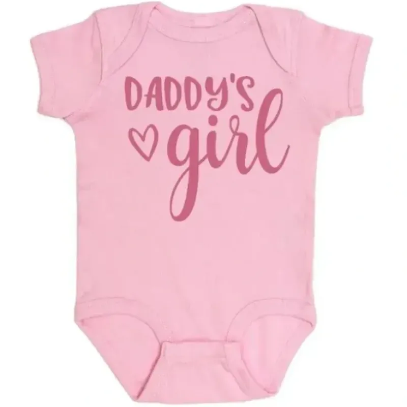 Shop All|Sweet Wink - Baby Girl Daddy's Girl Short Sleeve Bodysuit - cutbabycare.com | baby boutique & care hub