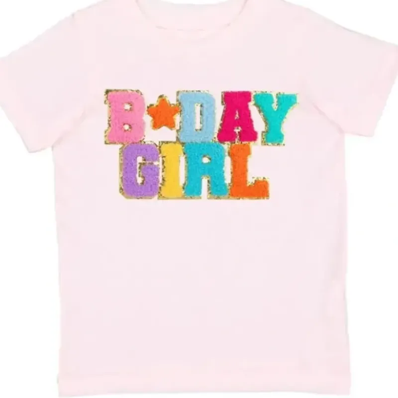 Sweet Wink - Birthday Girl Patch T-Shirt Kids Short Sleeve Shirt - cutbabycare.com | baby boutique & care hub* New