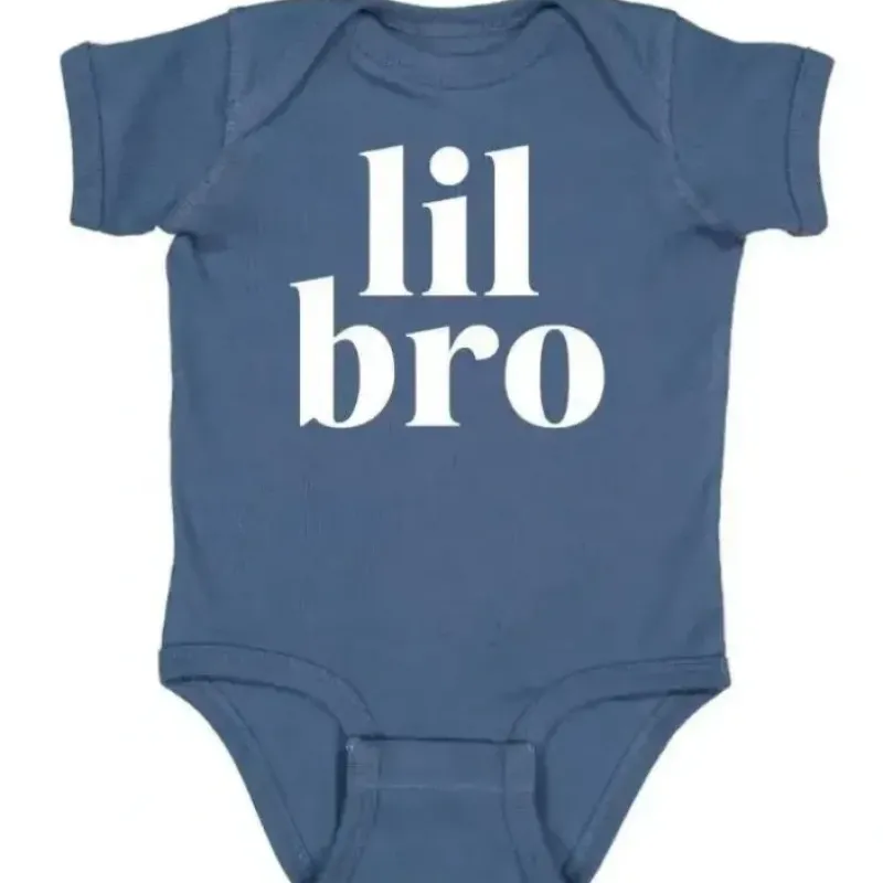 Sweet Wink - Boys Baby Bodysuit Lil Brother Short Sleeve - cutbabycare.com | baby boutique & care hub* Shop
