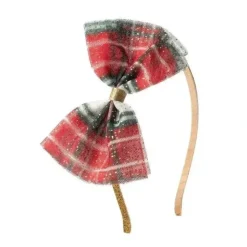 Sweet Wink - Christmas Plaid Bow Headband - cutbabycare.com | baby boutique & care hub* Store