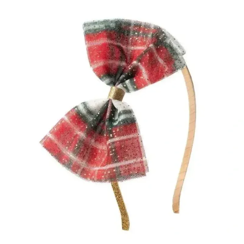 Sweet Wink - Christmas Plaid Bow Headband - cutbabycare.com | baby boutique & care hub* Store