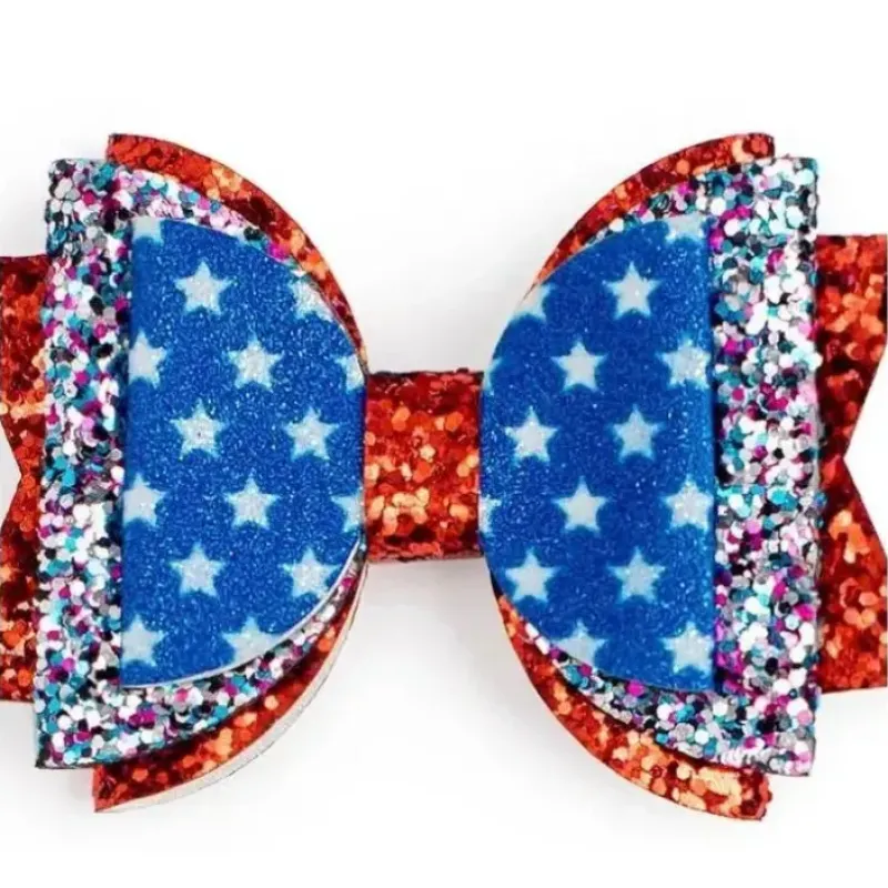 Sweet Wink - Kids Hair Clip Flag Bow Clip 4Th Of July - cutbabycare.com | baby boutique & care hub* Discount