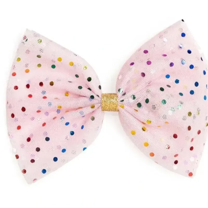 Shop All|Sweet Wink - Kids Hair Clip Pink Confetti Tulle Bow - cutbabycare.com | baby boutique & care hub