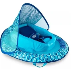 Swimways - Infant Baby Spring Float, Blue | Baby Pool Float with Canopy - cutbabycare.com | baby boutique & care hub* Sale