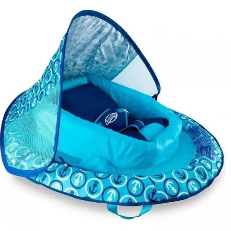 Swimways - Infant Baby Spring Float, Blue | Baby Pool Float with Canopy - cutbabycare.com | baby boutique & care hub* Sale