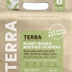 Terra - 18Ct 85% Plant-Based Diapers, Size 4 - cutbabycare.com | baby boutique & care hub* Sale