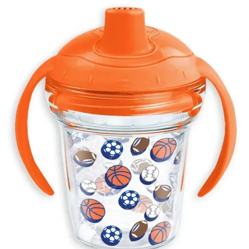 Tervis Combo Game On Sports Balls 6 oz. Wrap Sippy Cup, Orange - cutbabycare.com | baby boutique & care hub* Outlet