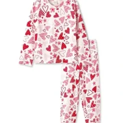 Tesa Babe - Girl's Valentine Hearts Bamboo Pajama Set - cutbabycare.com | baby boutique & care hub* Discount