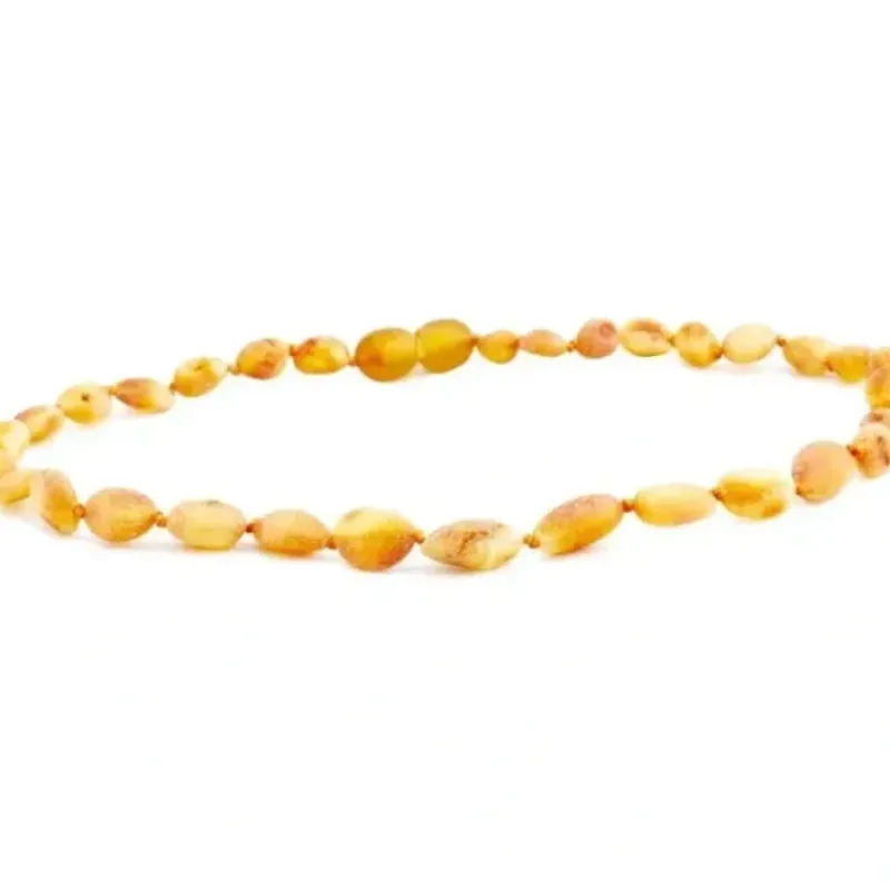 The Amber Monkey - Baltic Amber 12-13 inch Necklace, Raw Honey Bean POP - cutbabycare.com | baby boutique & care hub* Sale