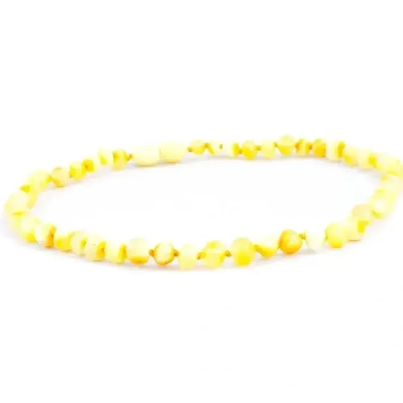 The Amber Monkey - Polished Baroque Baltic Amber 10-11 inch Necklace, Milk POP - cutbabycare.com | baby boutique & care hub* Cheap