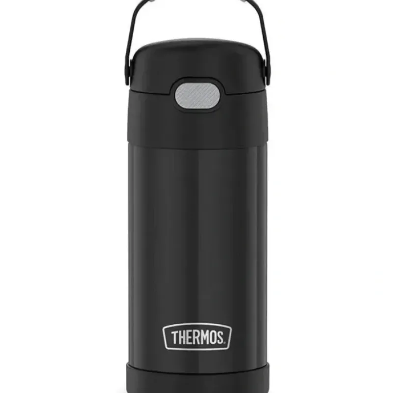 Thermos - 12 Oz. Stainless Steel Funtainer Bottle, Matte Black - cutbabycare.com | baby boutique & care hub* Best Sale