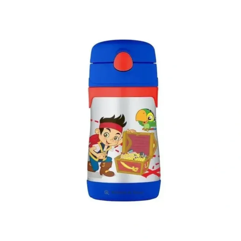 Thermos - Jake & The Neverland Pirates Stainless Steel Straw Bottle - cutbabycare.com | baby boutique & care hub* Flash Sale