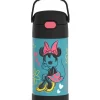 THERMOS - 12Oz Stainless Steel Insulated Straw Bottle, Minnie Mouse - cutbabycare.com | baby boutique & care hub* Clearance