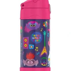 THERMOS - Vacuum Insulated Stainless Steel 12oz Straw Bottle, Trolls 3 - cutbabycare.com | baby boutique & care hub* Discount