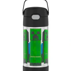 THERMOS - Vacuum Insulated Stainless Steel 12oz Straw Bottle, Minecraft - cutbabycare.com | baby boutique & care hub* Clearance