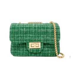 Tiny Treats - Classic Large Tweed Handbag, Green - cutbabycare.com | baby boutique & care hub* Shop