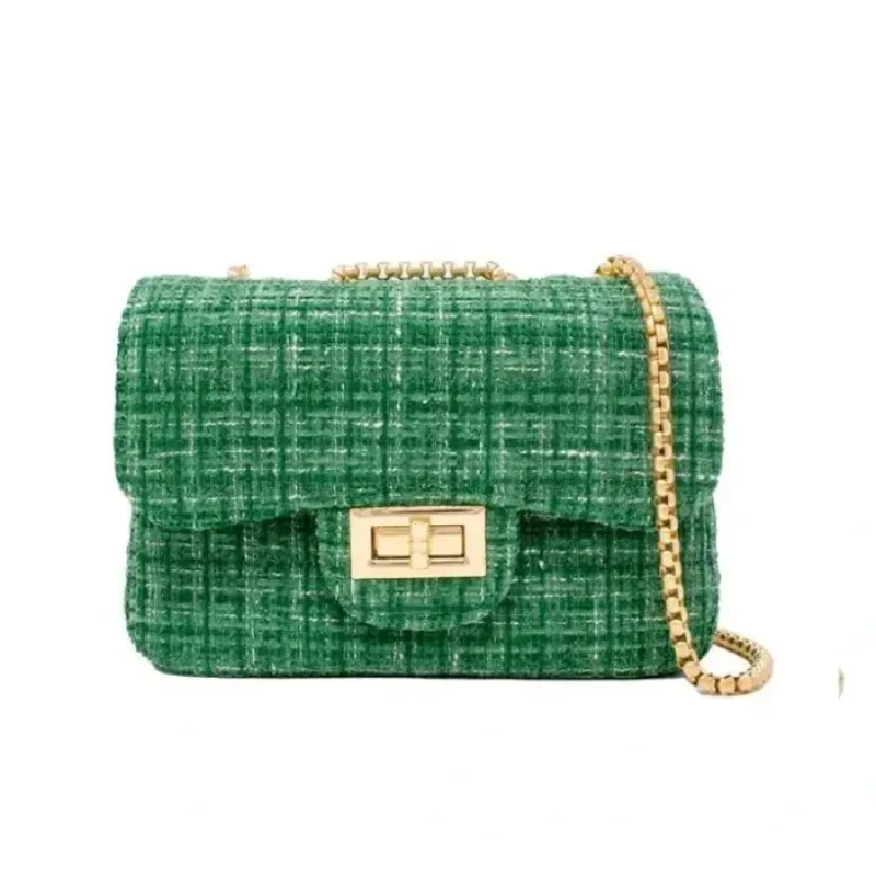 Tiny Treats - Classic Large Tweed Handbag, Green - cutbabycare.com | baby boutique & care hub* Shop